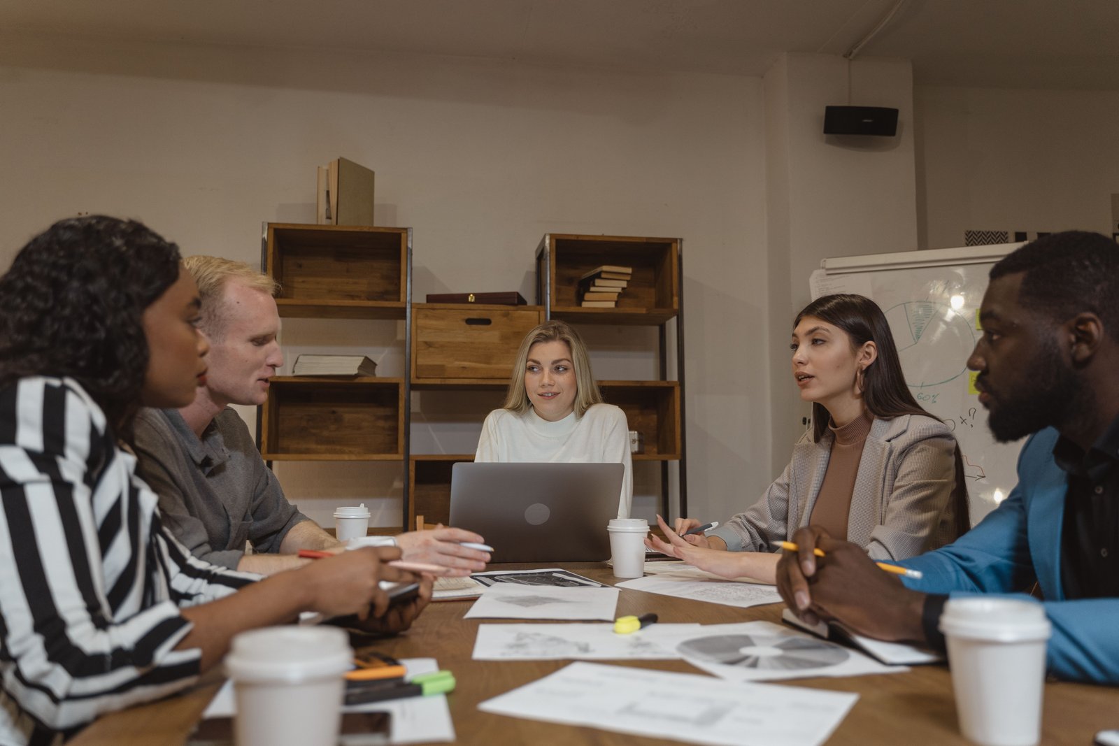 Business team discussing ideas